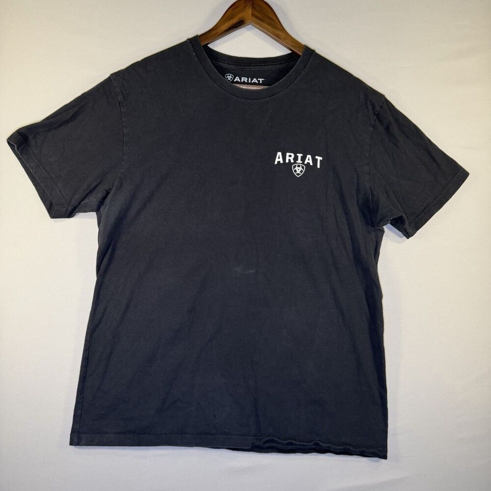 Ariat Men’s Black Graphic T Shirt Size Large Ariat Logo 1993 On Back